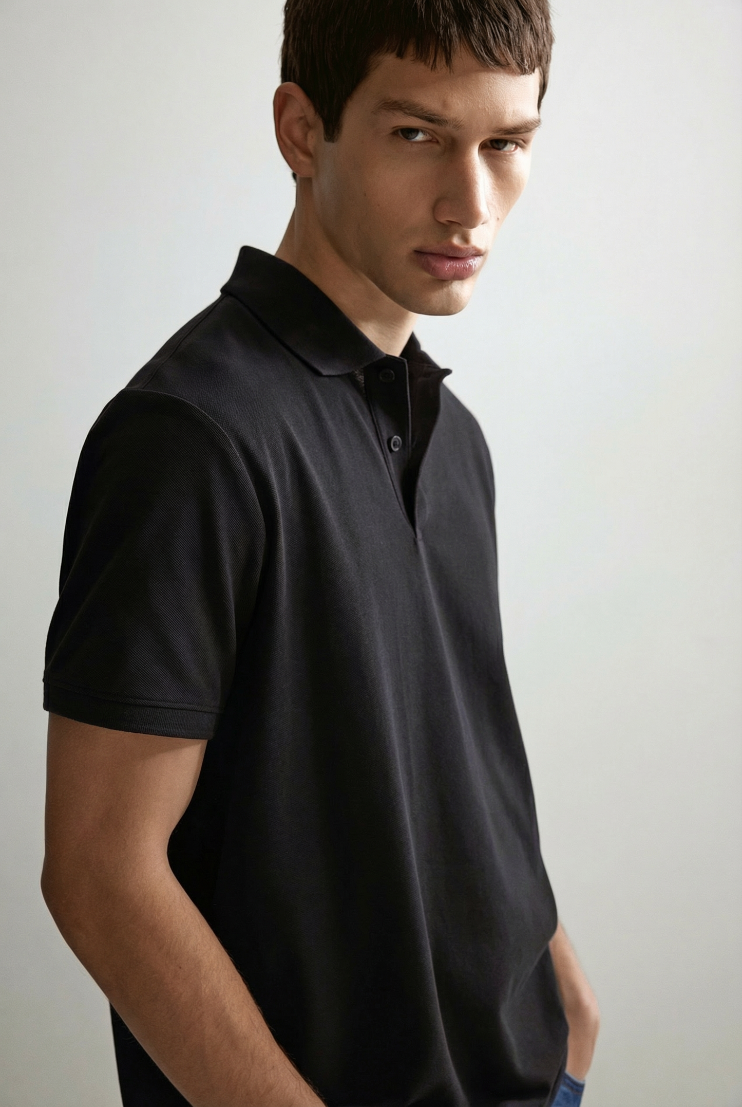 H&M Regular Polo Shirt Black