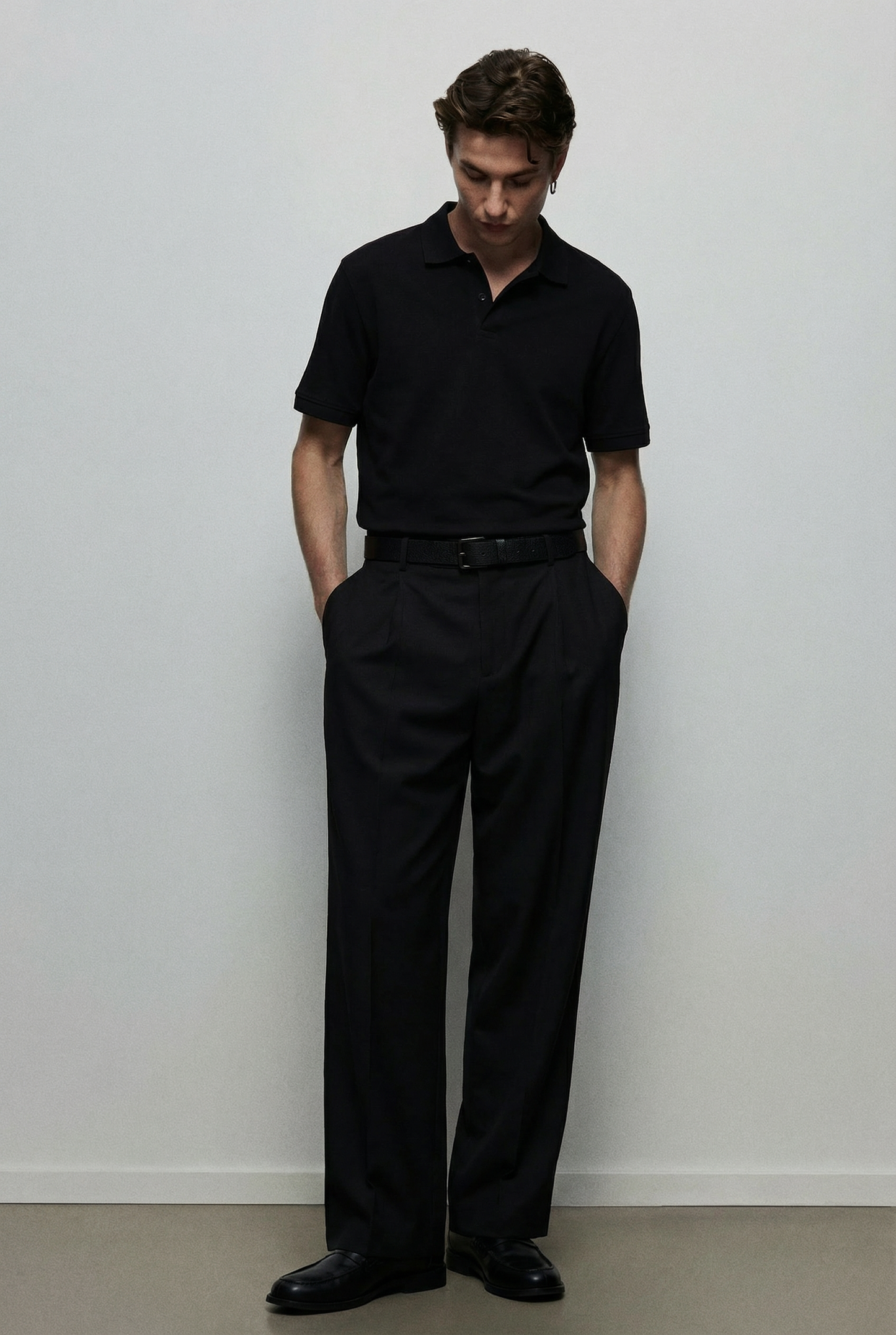 H&M Regular Polo Shirt Black