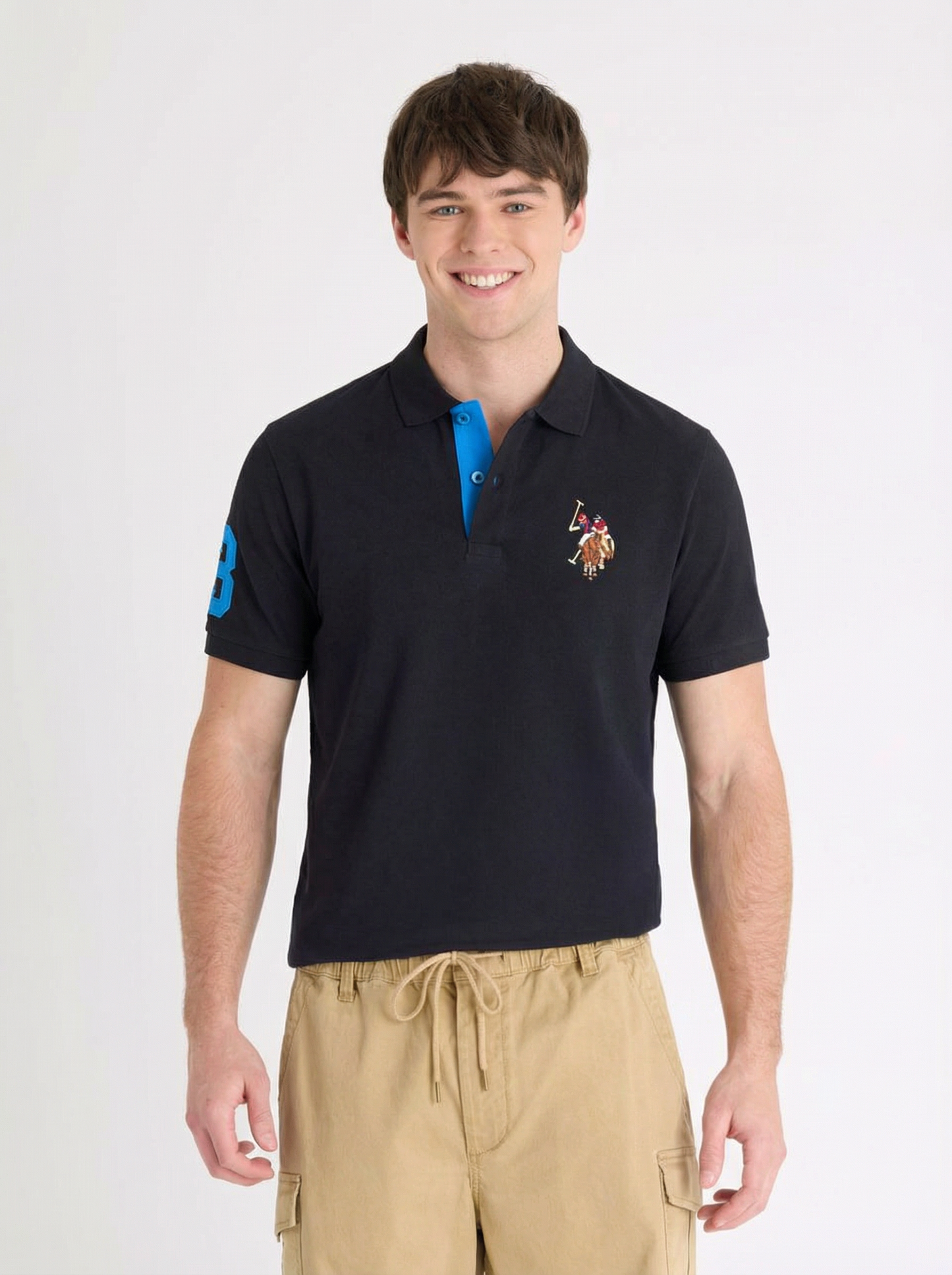 US Polo Breathable Cotton Pique Polo Shirt
