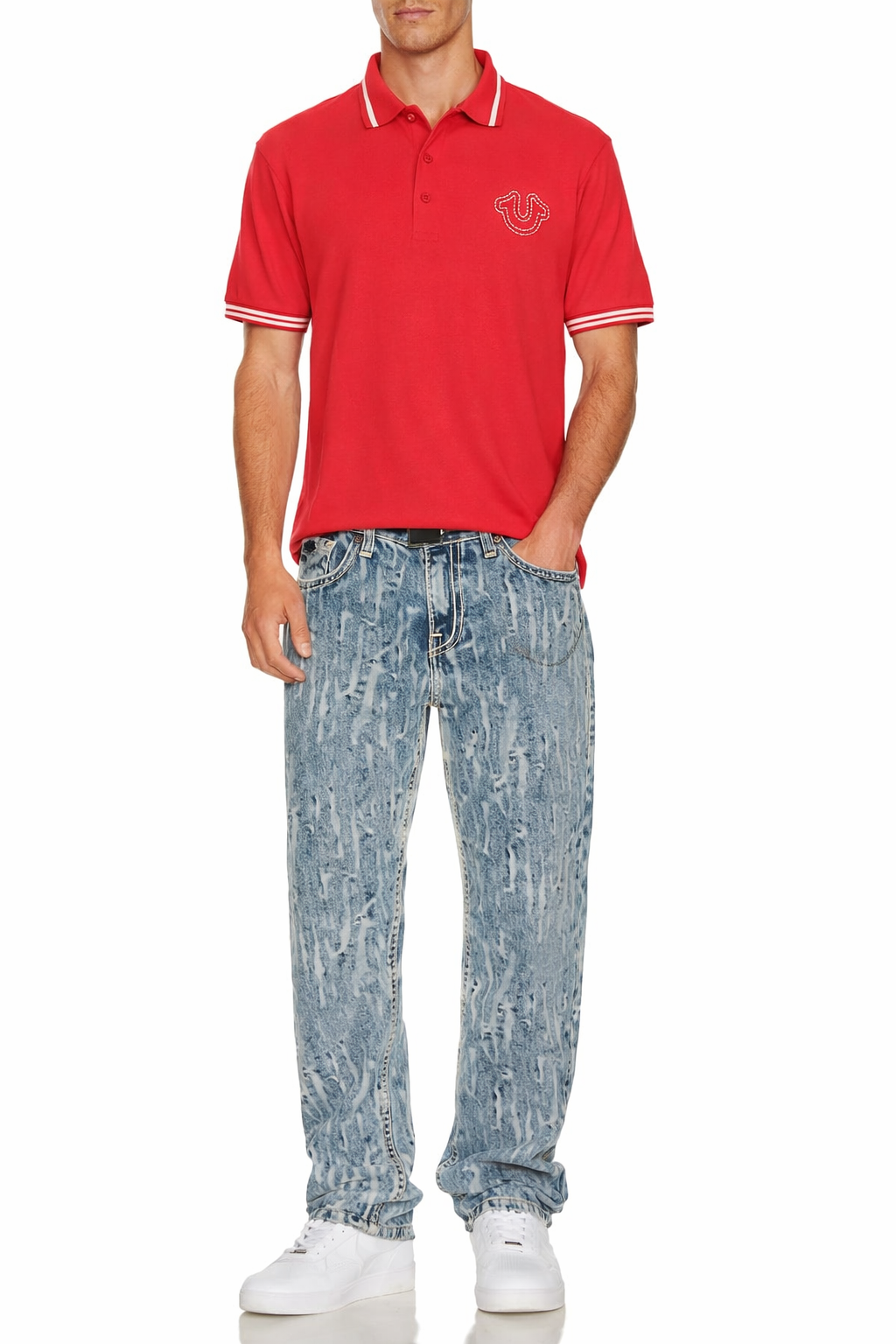 True Religion logo polo shirt