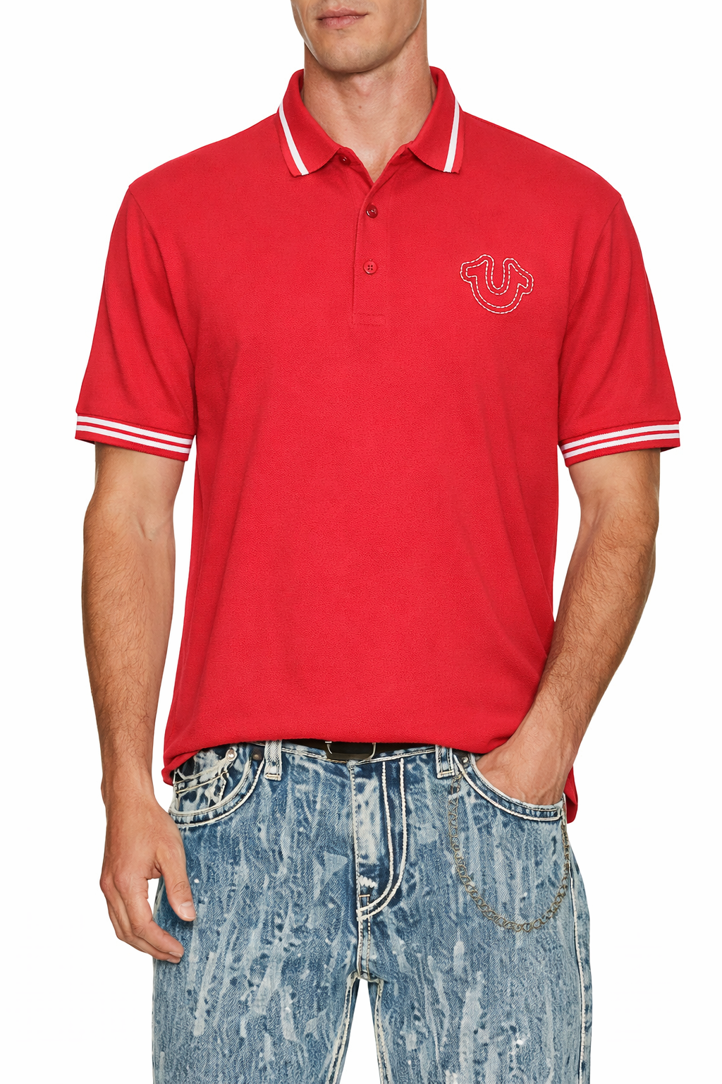 True Religion logo polo shirt