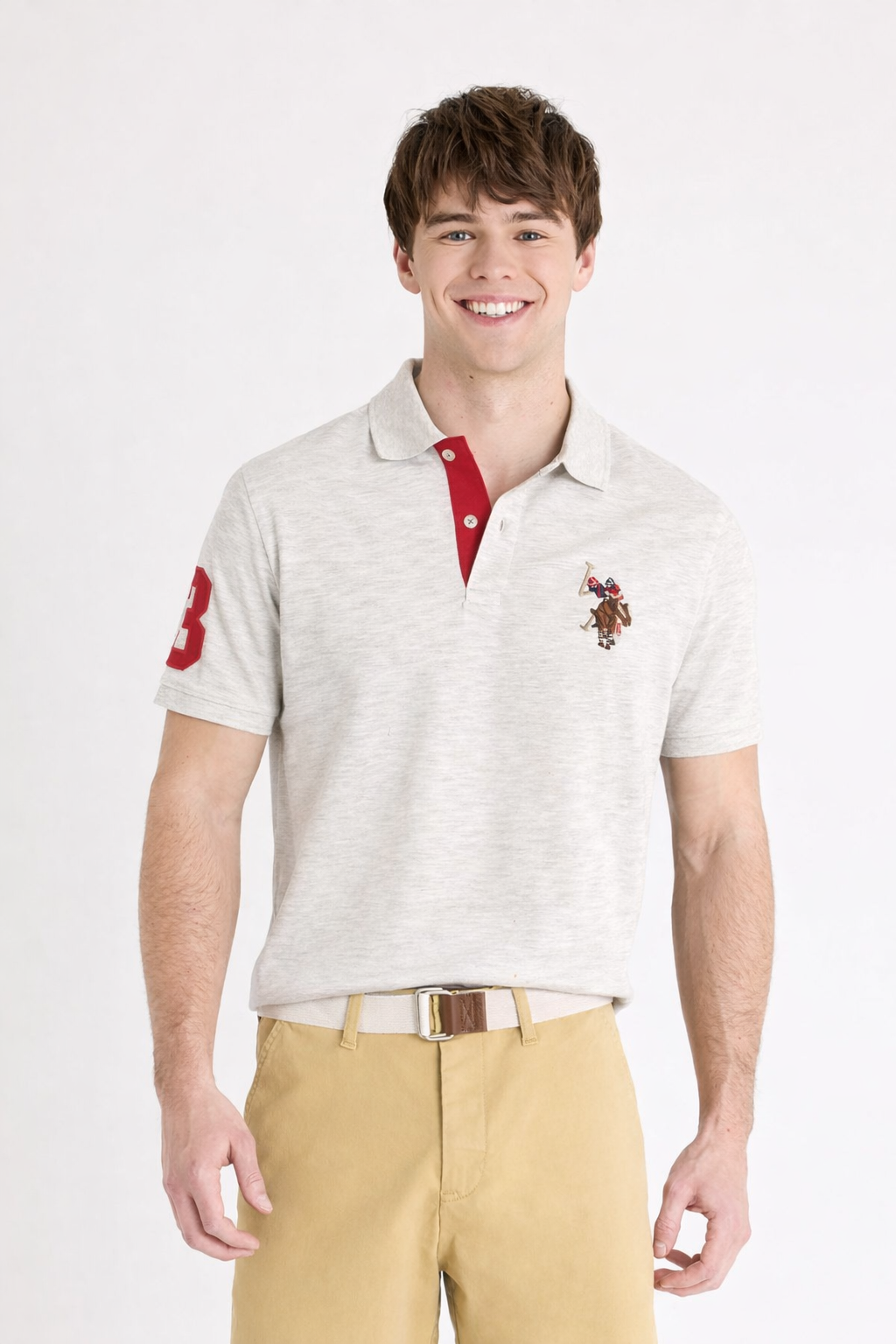 US Polo Breathable Cotton Pique Polo Shirt
