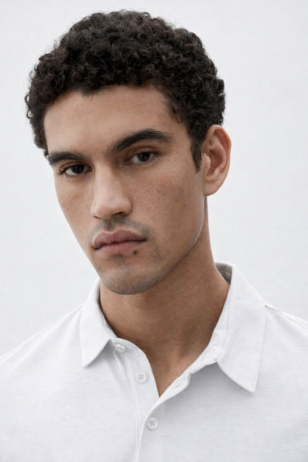H&M Slim-Fit Polo Shirt White