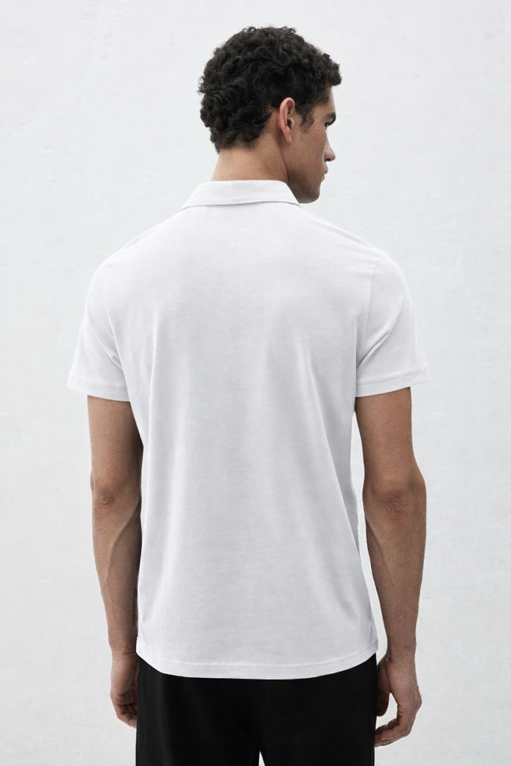 H&M Slim-Fit Polo Shirt White