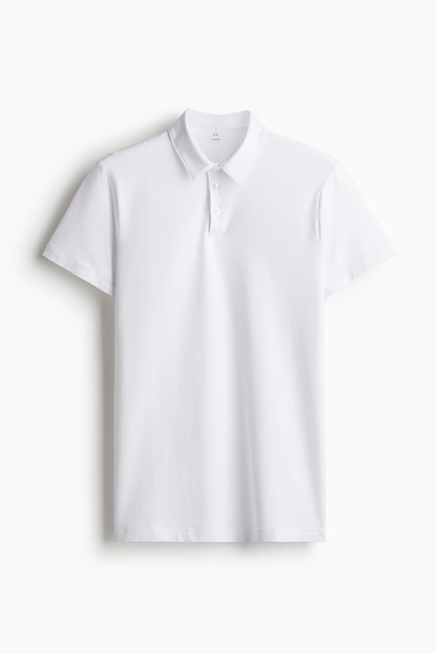 H&M Slim-Fit Polo Shirt White