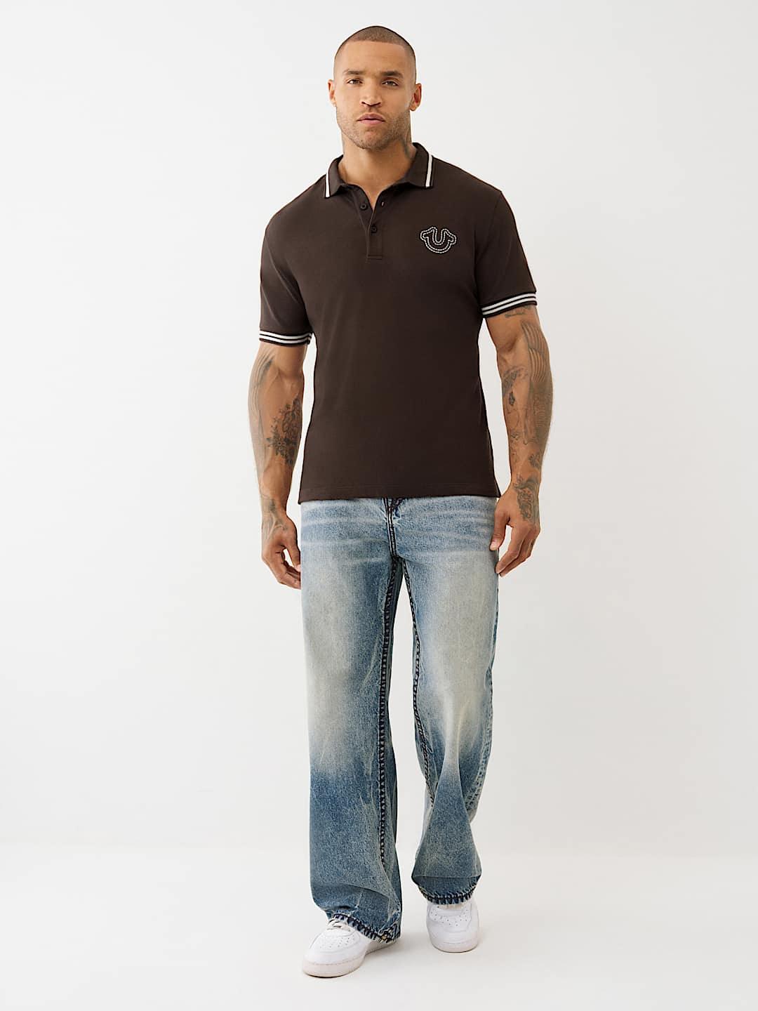 True Religion logo polo shirt