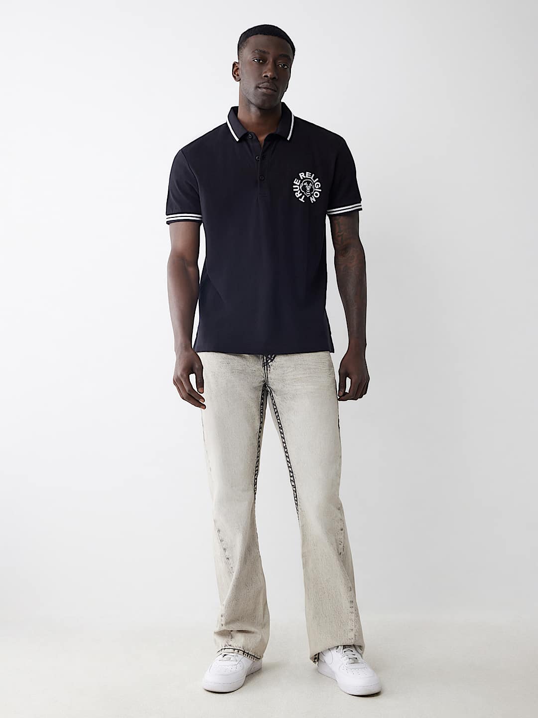 True Religion logo polo shirt