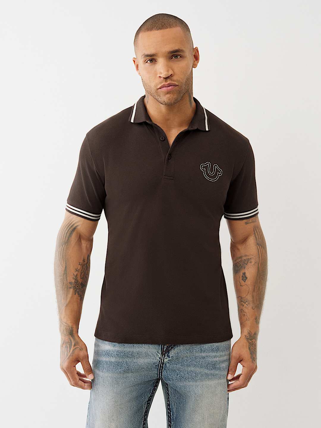 True Religion logo polo shirt
