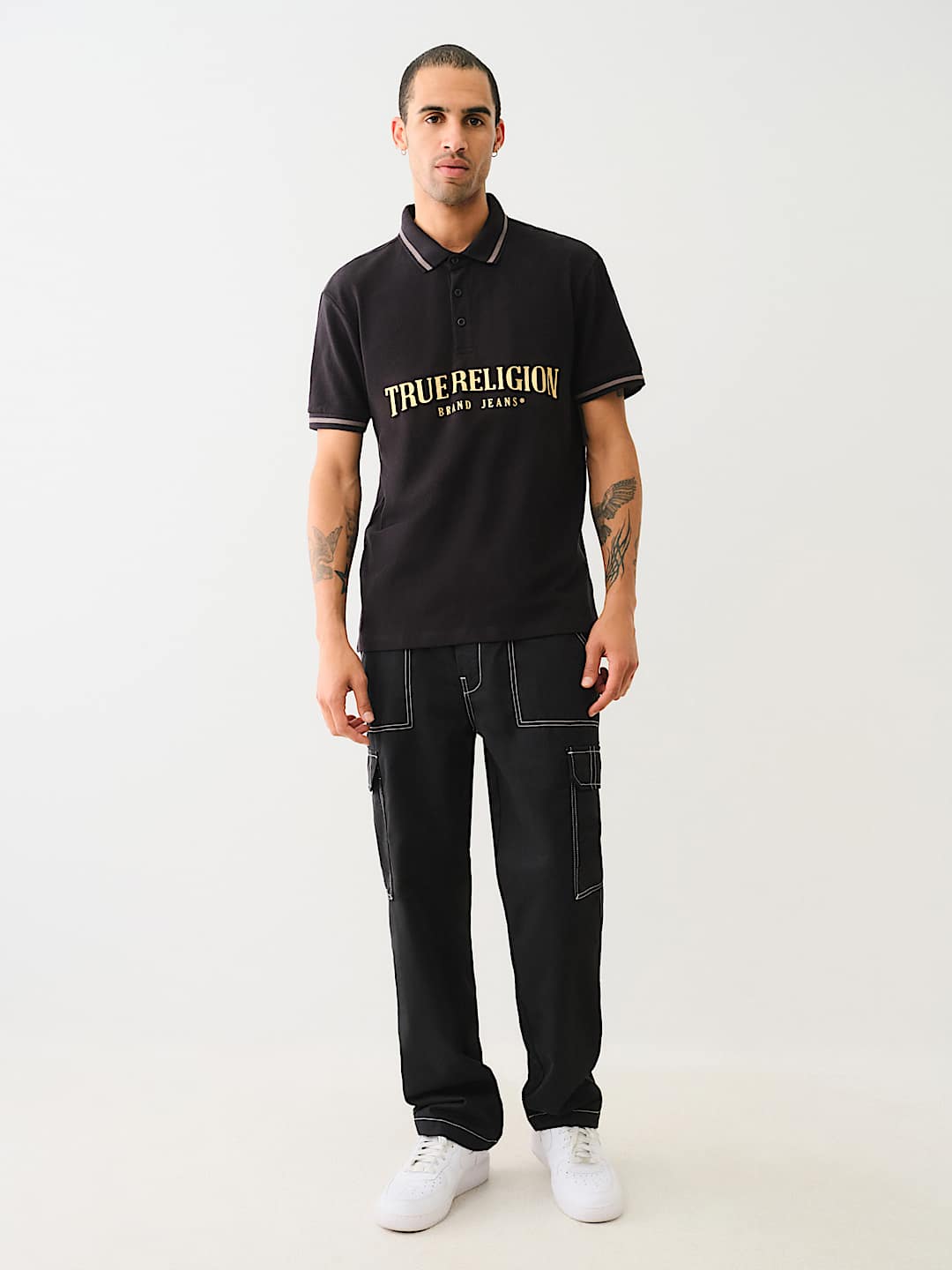 True Religion logo polo shirt