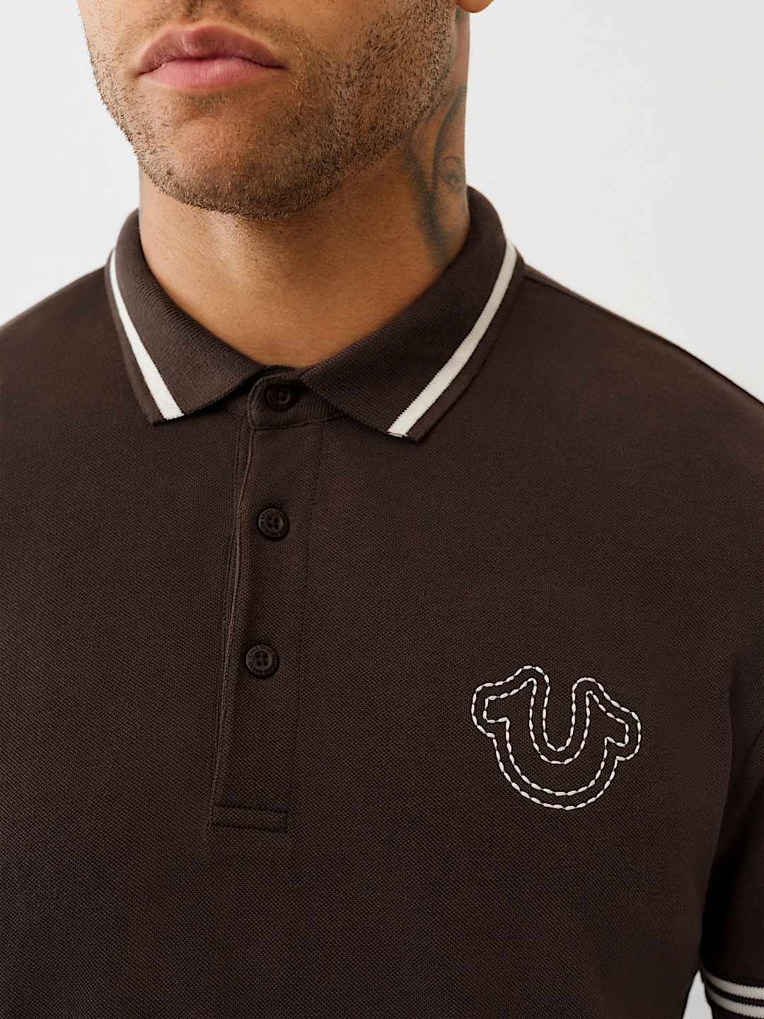True Religion logo polo shirt