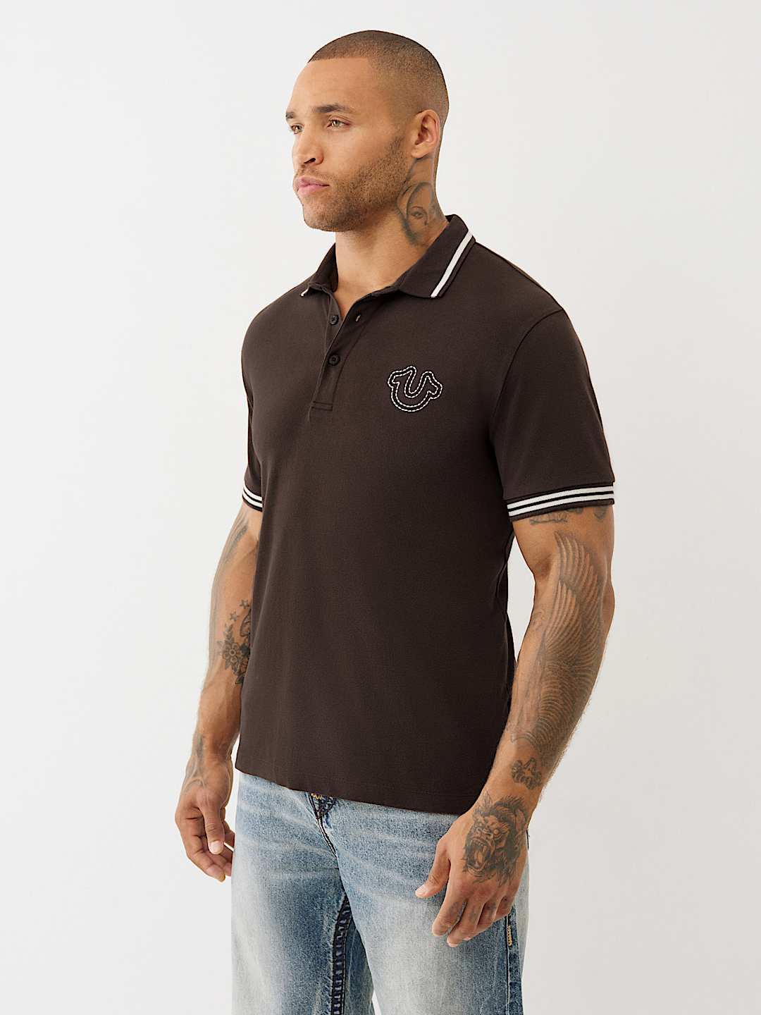True Religion logo polo shirt