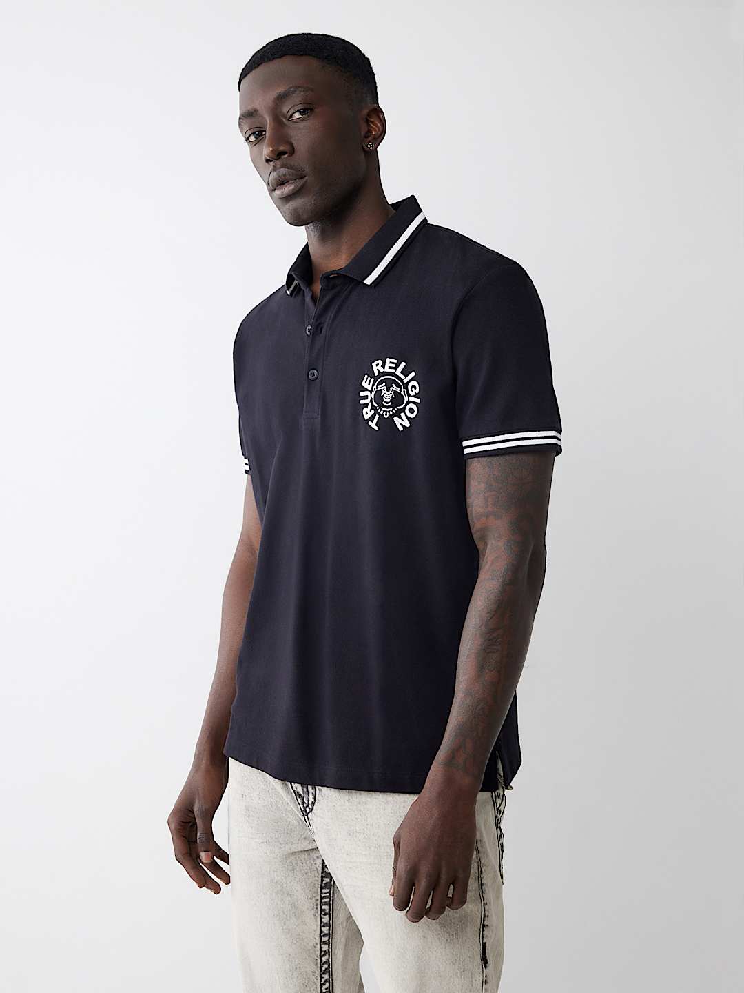 True Religion logo polo shirt
