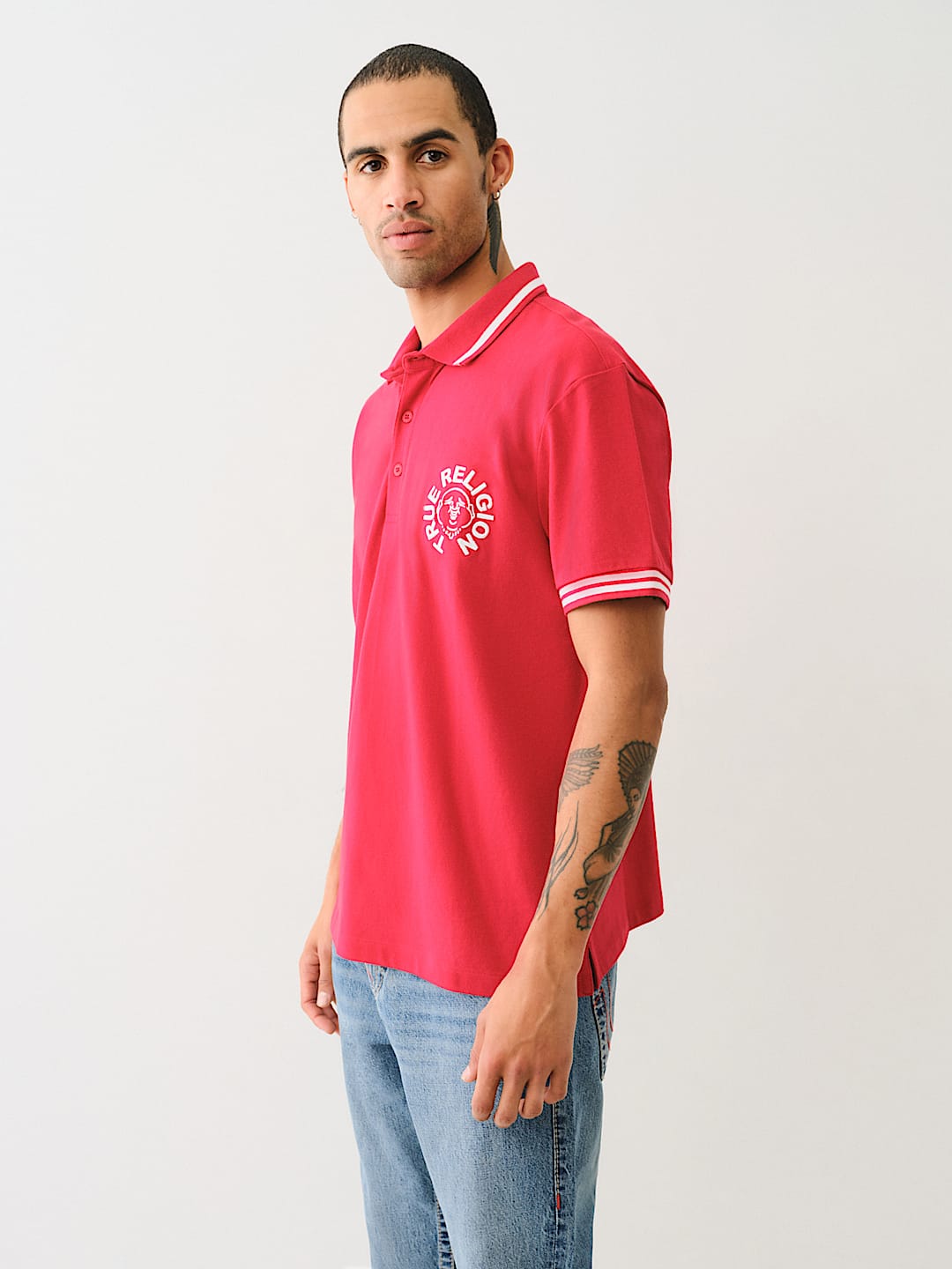 True Religion logo polo shirt