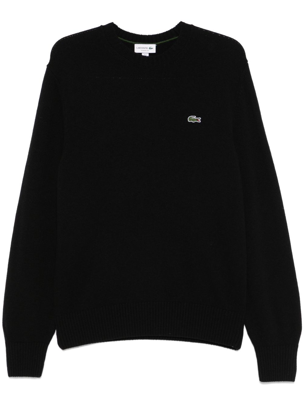 Lacoste Wool Crew Neck Sweater - Black