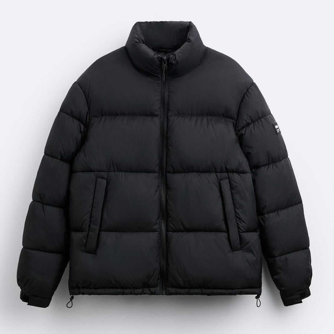 Zara  Dnwr puffer jacket black