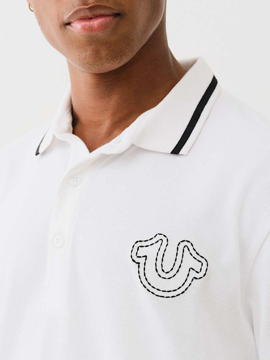 True Religion logo polo shirt