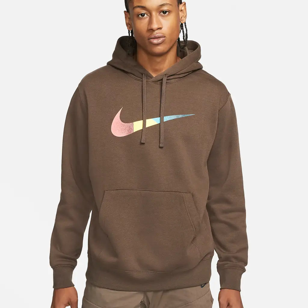 Nike Swoosh Hoodie - Brown