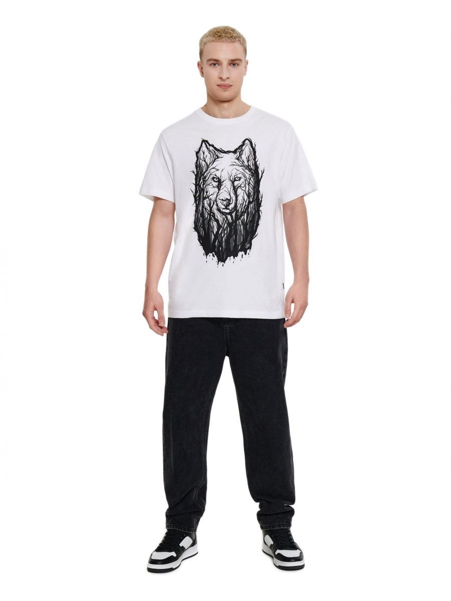 Cropp Wolf in the Woods Graphic T-Shirt