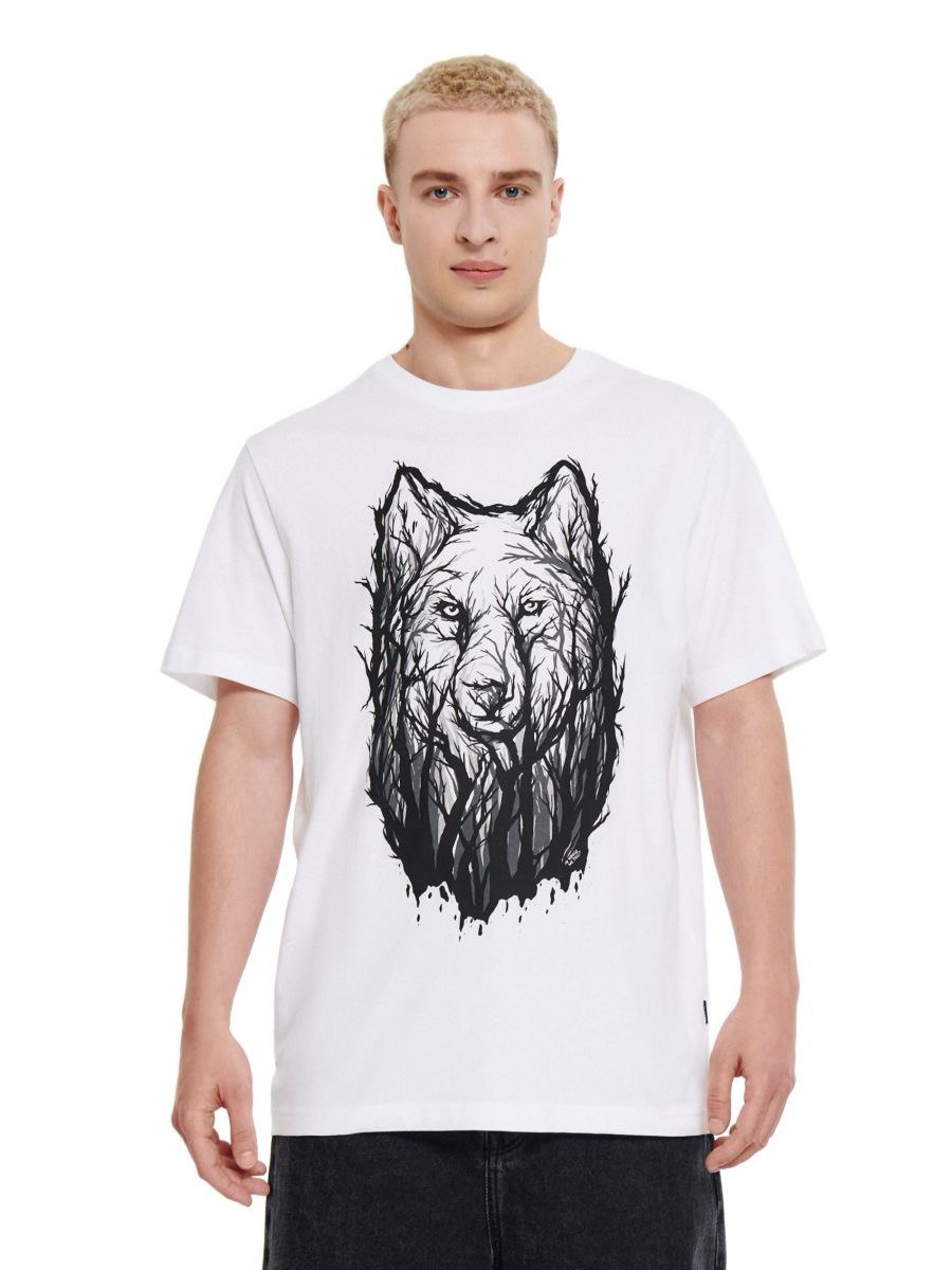 Cropp Wolf in the Woods Graphic T-Shirt