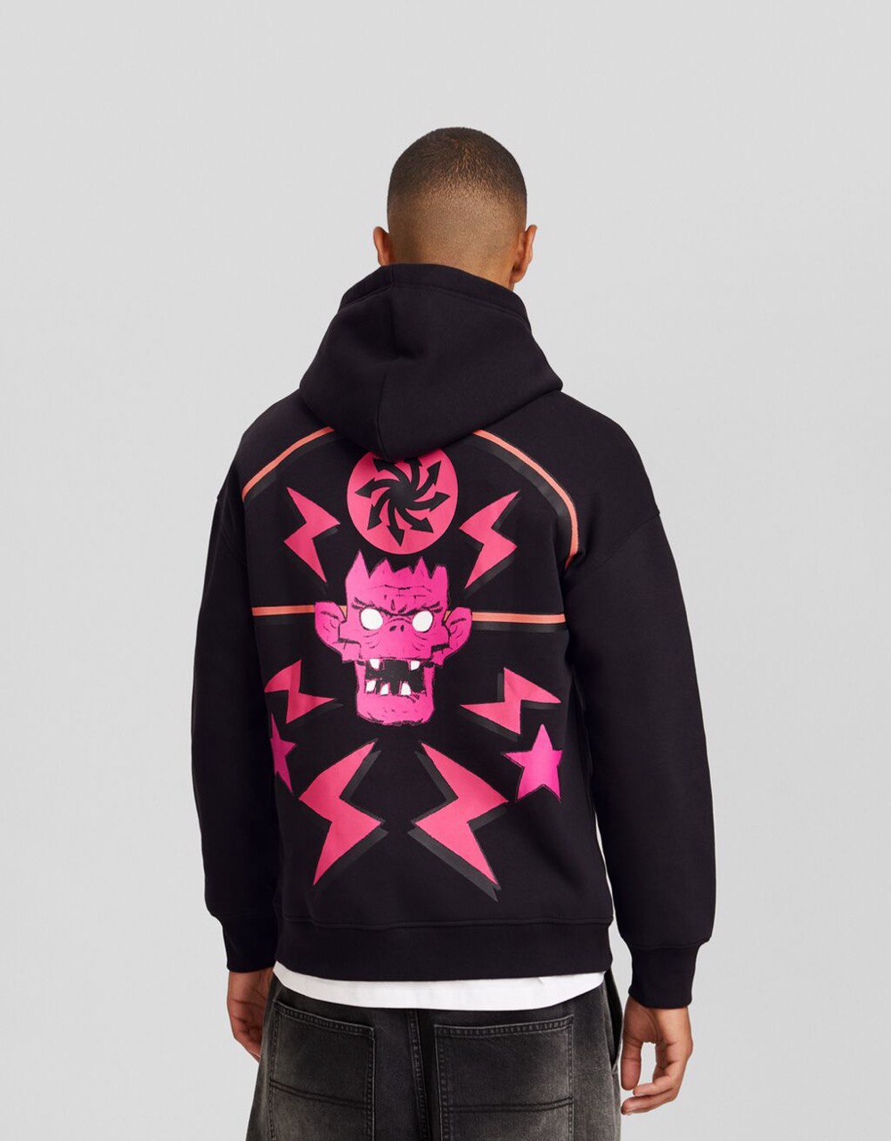 Bershka Gorillaz Graphic Hoodie