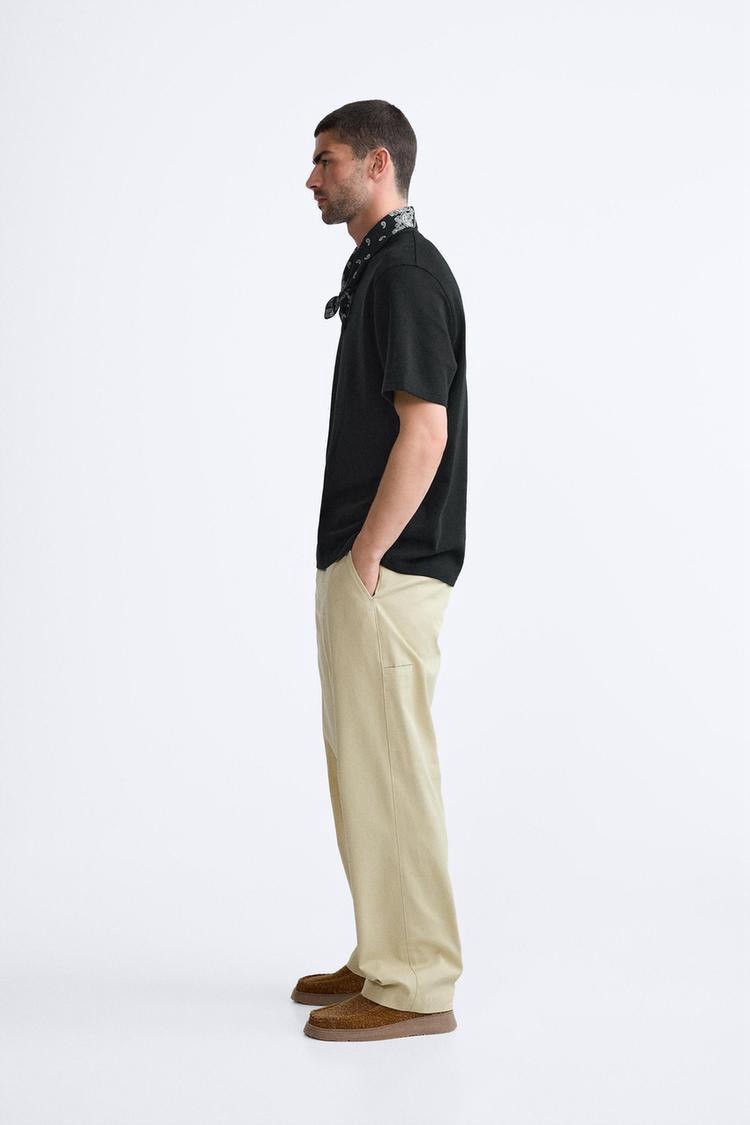 Zara Jacquard Textured Oversized T-shirt