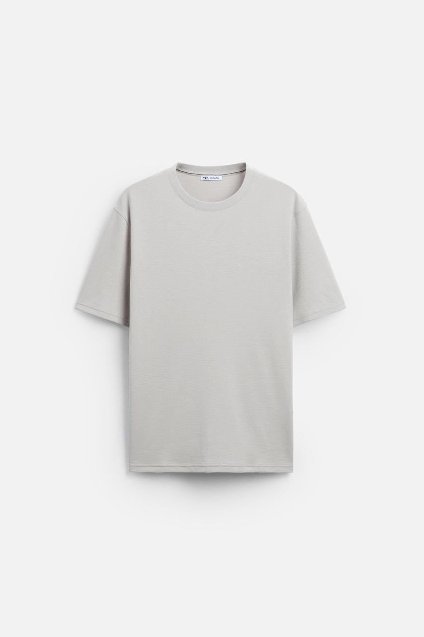 Zara Jacquard Textured Oversized T-shirt