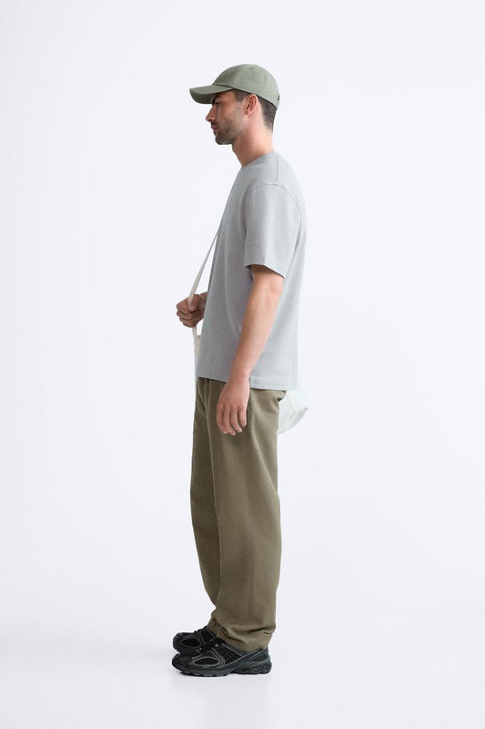 Zara Jacquard Textured Oversized T-shirt