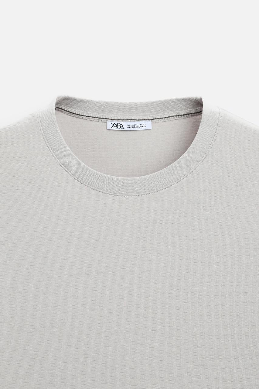 Zara Jacquard Textured Oversized T-shirt