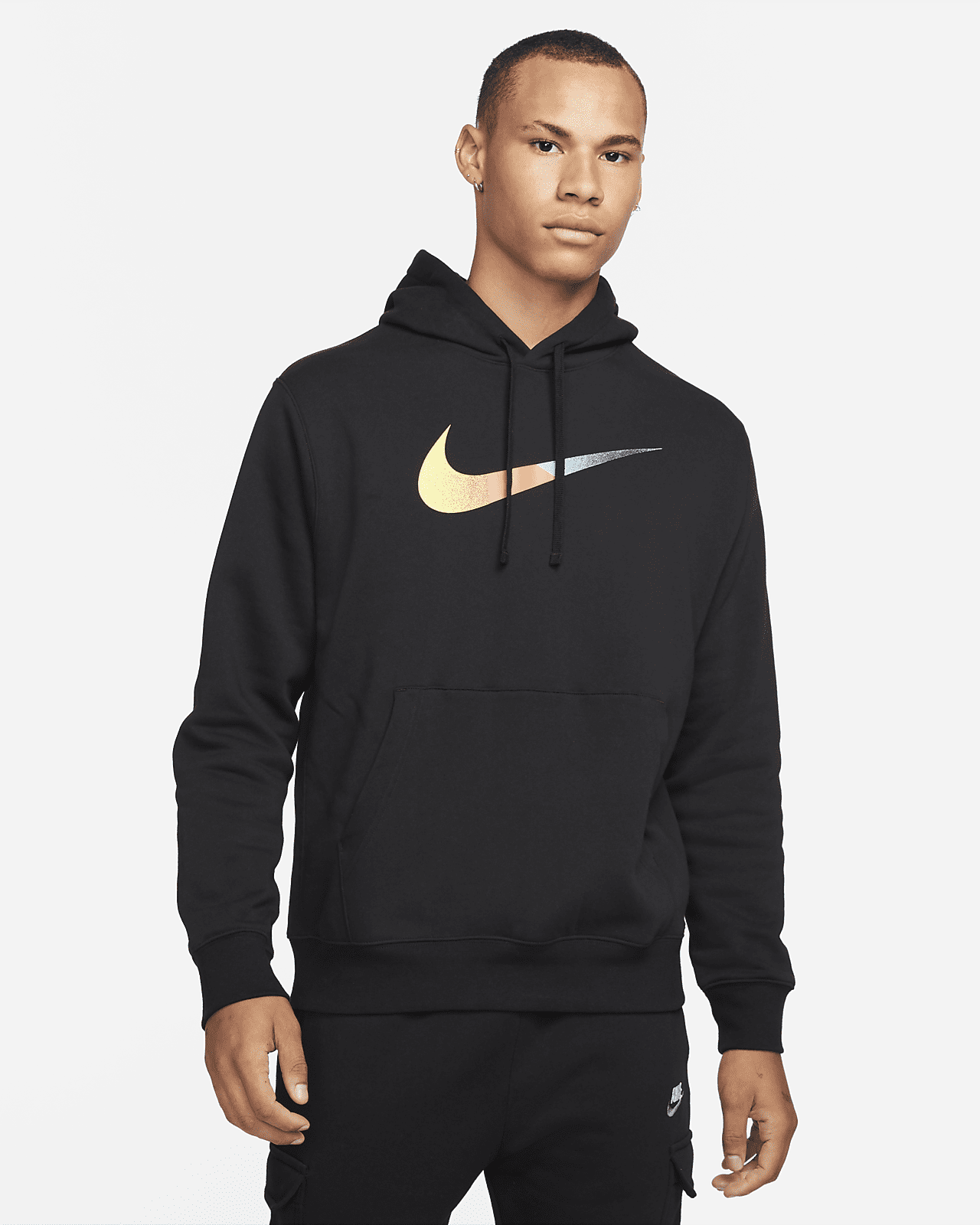 Nike Swoosh Hoodie - Black