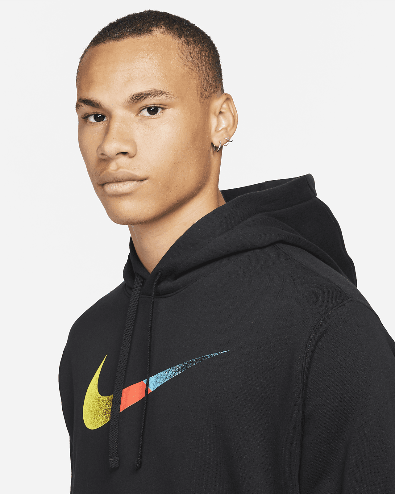 Nike Swoosh Hoodie - Black